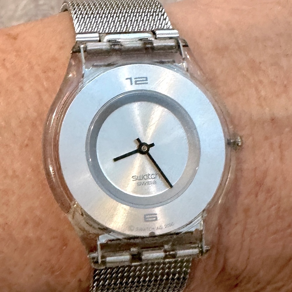 Swatch Metal Knit Ultra Thin Watch